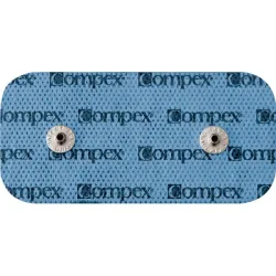Compex Elektrodenpad-Set für Muskelstimulationsgerät, 5x10 cm, 2 Stück, 2 Anschlüsse