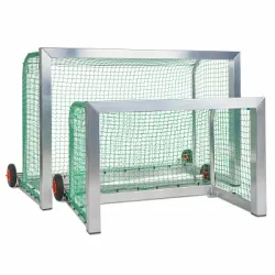 Sport-Thieme Mini-Fussballtor selbstsichernd, Inkl. Netz, grün (MW 4,5 cm), 1,20x0,80 m, Tortiefe 1,05 m
