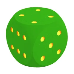Volley Schaumstoffwürfel, Grün, 30 cm