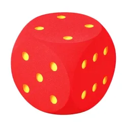 Volley Schaumstoffwürfel, Rot, 30 cm