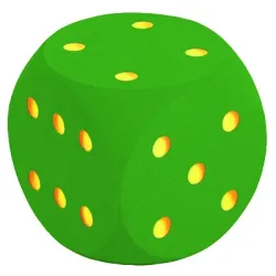Volley Schaumstoffwürfel, Grün, 50 cm