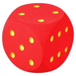 Volley Schaumstoffwürfel, Rot, 50 cm
