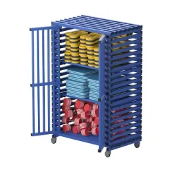 Sport-Thieme Regalwagen für Schwimmbad-Equipment by Vendiplas, Blau, Gross ohne Zusatzfläche