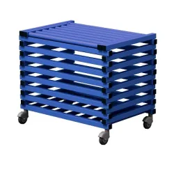 Sport-Thieme Transportwagen by Vendiplas, Blau, Für Kleinteile mit Deckel