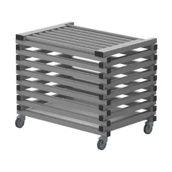 Sport-Thieme Transportwagen by Vendiplas, Grau, Für Kleinteile mit Deckel