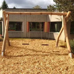 Baumann+Trapp Doppelschaukel, Mit Pfostenschuhen, 250 cm