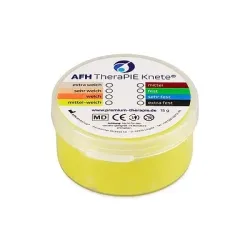 AFH Webshop Therapieknete, Gelb, mittel-weich, 5x5x2 cm, 15 g