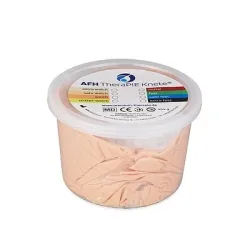 AFH Webshop Therapieknete, Hellbeige, sehr weich, 12x12x8 cm, 454 g