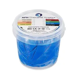 AFH Webshop Therapieknete, Blau, sehr fest, 16x16x14 cm, 1,5 kg