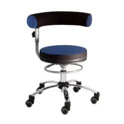 Sanus Gesundheitsstuhl Drehstuhl, Blau-Schwarz, Stoffbezug, Höhenverstellbar 52?72 cm