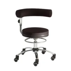 Sanus Gesundheitsstuhl Drehstuhl, Stoffbezug, Schwarz-Schwarz, Höhenverstellbar 52?72 cm