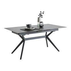 Ausziehtisch Verona In Anthrazit/schwarz Metall, Keramik 160-205/91/76 cm 