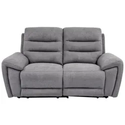 Sofa In Grau Webstoff Grau 