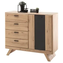 Sideboard Calais Grau/eichefarben  119/103/44 cm 4 Schublade(n) 