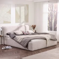 Polsterbett Tessin 160/200 cm Creme 