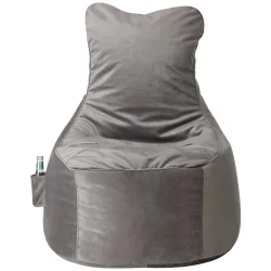 Sitzsack In Grau Textil 