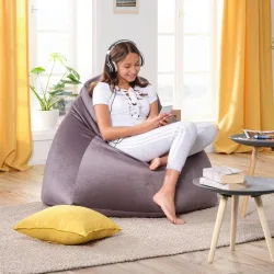 Sitzsack In Anthrazit Anthrazit Textil 