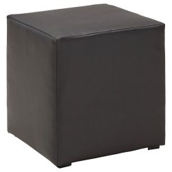 Hocker Schwarz Schwarz Textil 