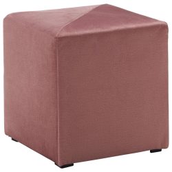 Hocker Aus Samt In Rosa Rosa Textil 