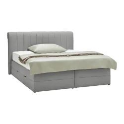 Boxspringbett Belano Dunkelgrau Ca. 160x200cm 160/200 cm Dunkelgrau 