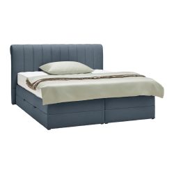 Boxspringbett Belano Dunkelblau Ca. 200x200cm 200/200 cm Dunkelblau 