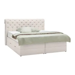 Boxspringbett Belano Creme Ca. 180x200cm 180/200 cm Creme 