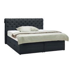 Boxspringbett Belano Schwarz Ca. 200x200cm 200/200 cm Schwarz 