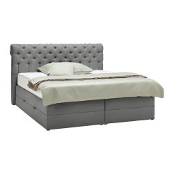 Boxspringbett Belano Dunkelgrau Ca. 200x200cm 200/200 cm Dunkelgrau 