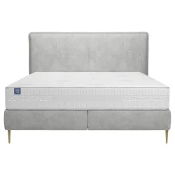 Boxspringbett Positano 160/200 cm Silberfarben 