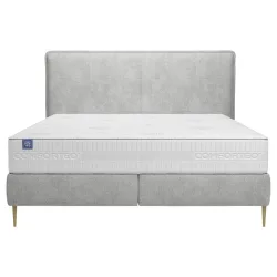 Boxspringbett Positano 180/200 cm Silberfarben 