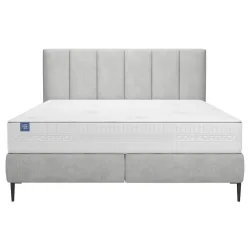 Boxspringbett Positano 160/200 cm Silberfarben 