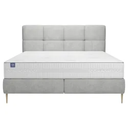 Boxspringbett Positano 160/200 cm Silberfarben 
