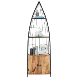 Regal In Naturfarben Massiv 56/187/37 cm 