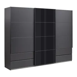 Schwebetürenschrank Elara In Grau 271/210/62 cm Grau 