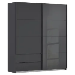 Schwebetürenschrank Elara In Grau 181/210/62 cm Grau 