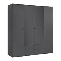 Drehtürenschrank Avila Grau 181/194/53 cm Grau 