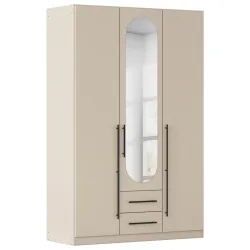 Drehtürenschrank Velora Champagnerfarben 136/210/54 cm Champagner 