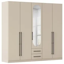 Drehtürenschrank Velora Champagnerfarben 226/210/54 cm Champagner 