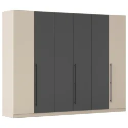 Kleiderschrank Safari Grau/champagner Grau, Champagner 