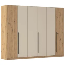Kleiderschrank Safari Champagner/eiche Artisan 