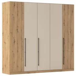 Kleiderschrank Safari Champagner/eiche Artisan Champagner, Eiche Artisan 