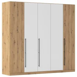 Kleiderschrank Safari Weiss/eiche Artisan Weiss, Eiche Artisan 