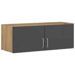 Aufsatzschrank Aalen Grau/eiche Artisan 