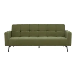 Schlafsofa Lando Grün Grün Holz, Textil 