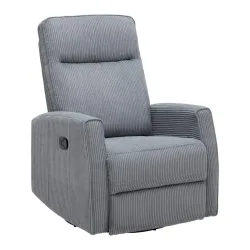 Relaxsessel Melinda Dunkelgrau Cord Holz, Metall, Kunststoff, Textil Dunkelgrau 