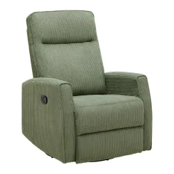 Relaxsessel Melinda Grün Cord Holz, Metall, Kunststoff, Textil Grün 