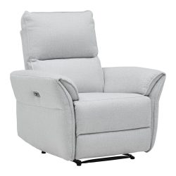 Relaxsessel Jenson Hellgrau Holz, Metall, Textil Hellgrau 