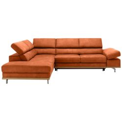 Ecksofa Carmen Orange Struktur Orange 