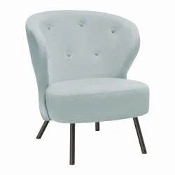 Sessel Floris -Trend- Chenille Graublau 