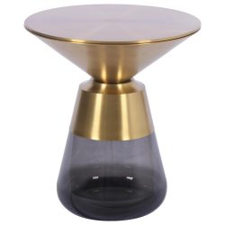 Beistelltisch Baily -Trend- Metall, Glas 48/48/55 cm 